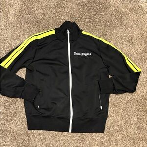 Palm Angels Black and Greeb Track Jacket